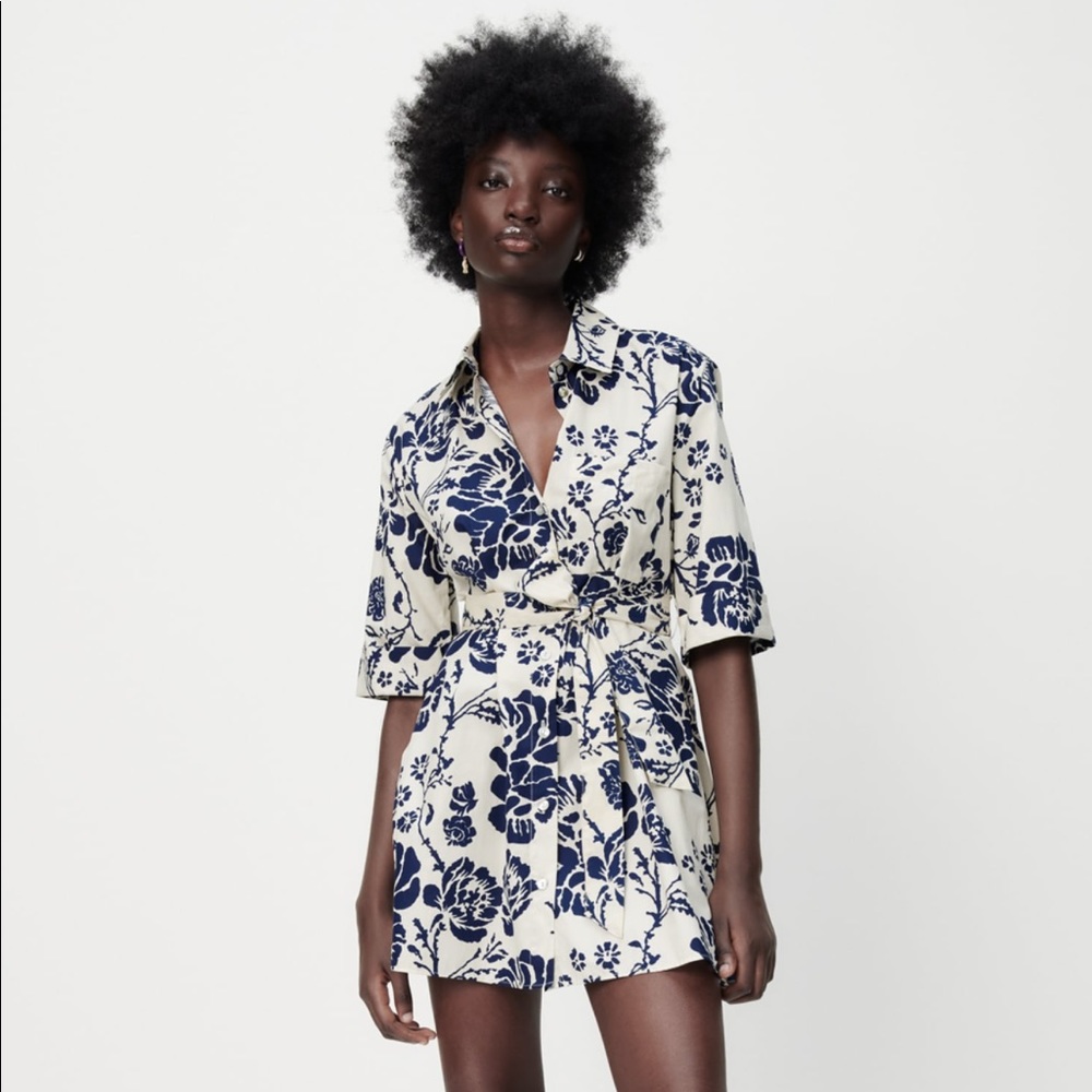 Zara Floral Print Dress